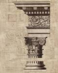 Architectural Rendering I Burlap Sepia Crop by Wild Apple Portfolio