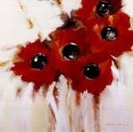Crimson Poppies I by Natasha Barnes